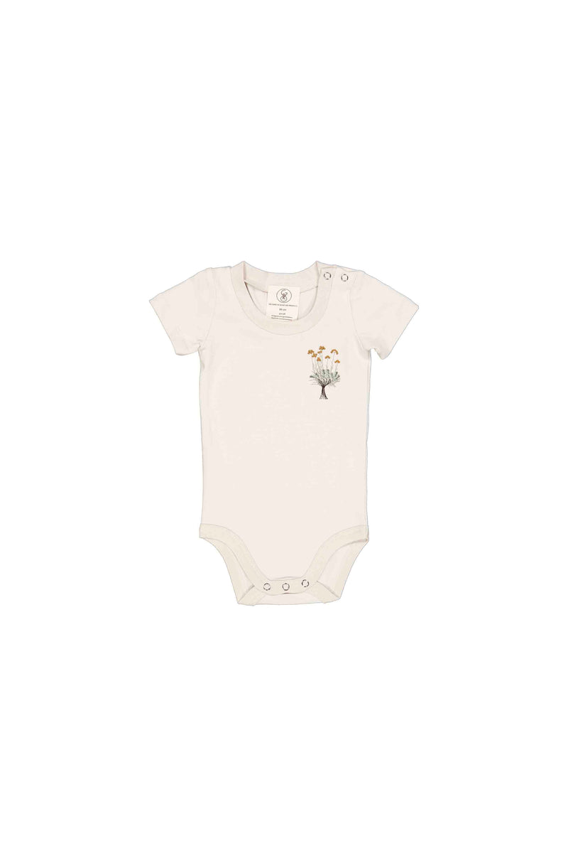 ATLAS - SHORT SLEEVED BODY WITH FLORAL EMBROIDERY