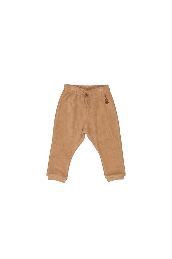 THEO - BABY PANTS TERRY LIGHT BROWN