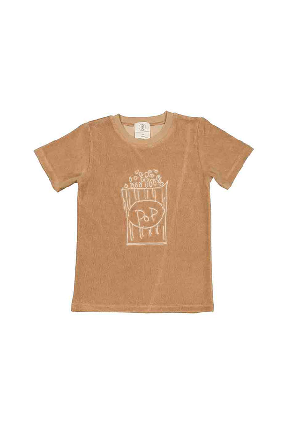 NORR - KID´S T-SHIRT TERRY LIGHT BROWN