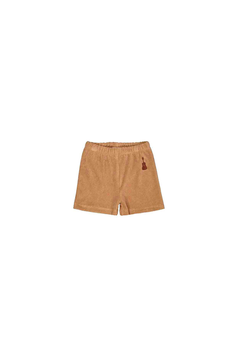 JUNG - SHORTS TERRY FABRIC LIGHT BROWN