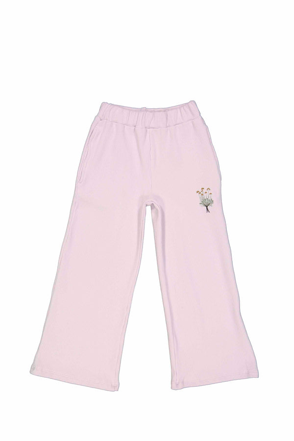 ELLY - GIRL´S WIDE PANTS FOR IN PIQUE LILAC
